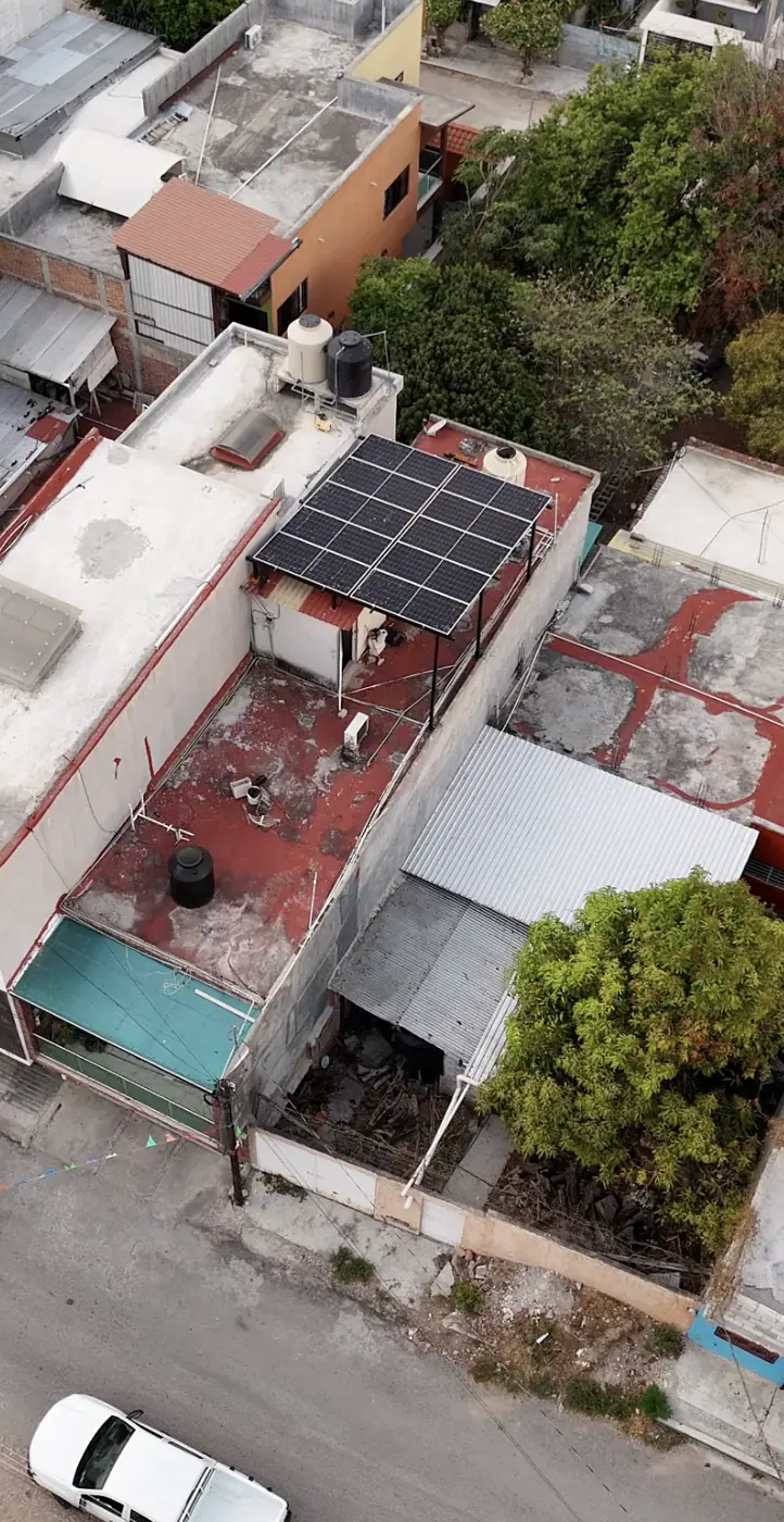 Instalación de paneles solares de Solartiva: Residencia en Tuxtla Gutiérrez